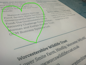 OCM recognised in Worcestershire Wildlife Trust impact report