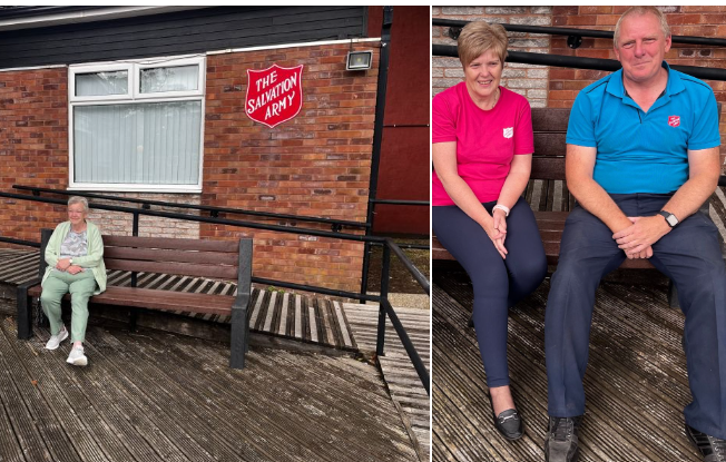 Salvation Army bench